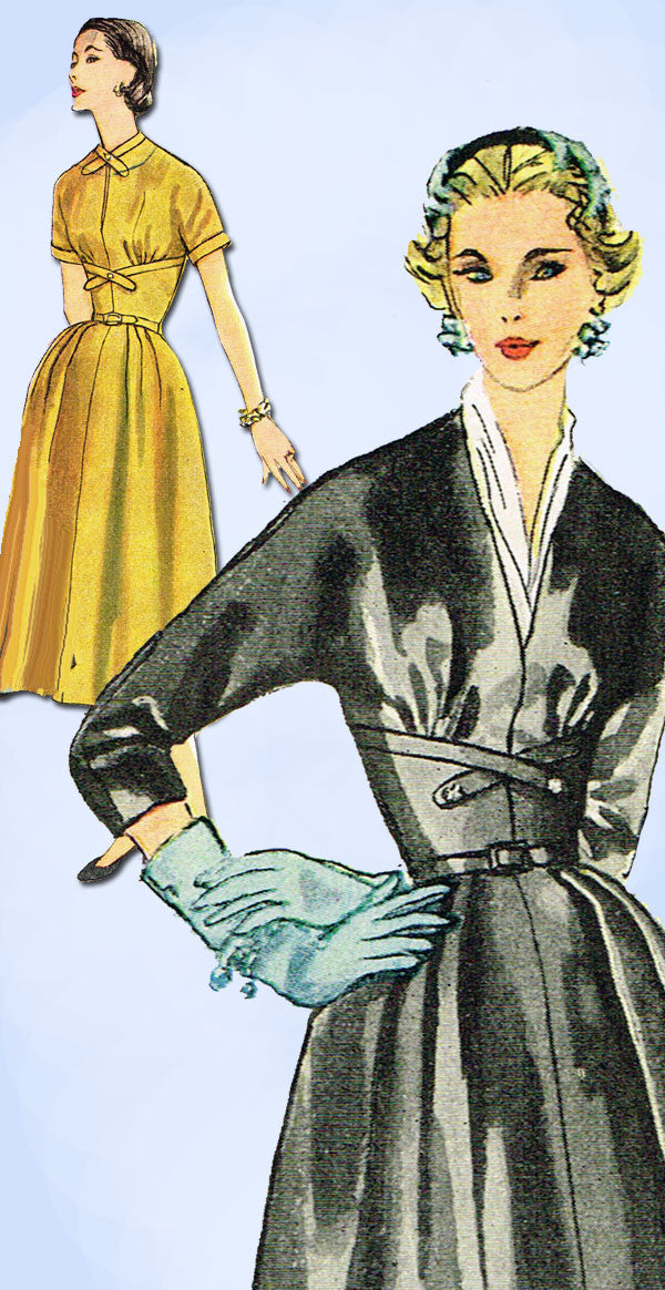1950s Vintage Simplicity Sewing Pattern 4428 Misses Cocktail Dress Siz – Vintage4me2