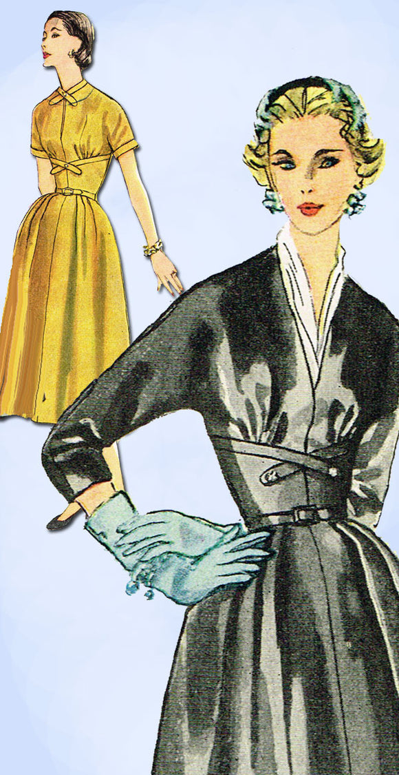 1950s Vintage Simplicity Sewing Pattern 4428 Misses Cocktail Dress Size 12 30B