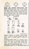 1950s Misses Simplicity Sewing Pattern 4433 Misses Weskit Vest & Jacket Sz 12 30B