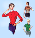 1950s Vintage Simplicity Sewing Pattern 4433 Uncut Misses Fitted Jacket Size 14