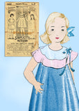 Simplicity 444: 1930s Uncut Baby Girls Bloomer Dress Sz 2 Vintage Sewing Pattern - Vintage4me2