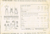 1940s Vintage Simplicity Sewing Pattern 4440 WWII Misses Easy Apron Sz 36 to 38 B