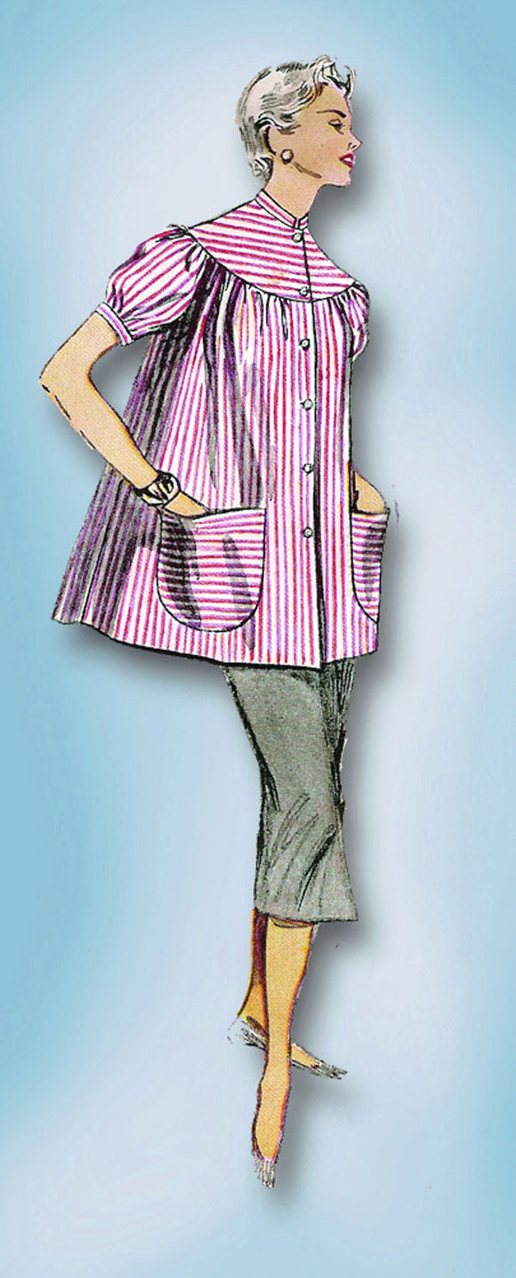 1950s Vintage Simplicity Sewing Pattern 4446 Uncut Misses Smock Size 20 38 Bust