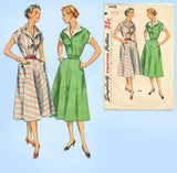 1950s Misses Simplicity Sewing Pattern 4448 Lovely Misses Day Dress Size 32 Bust