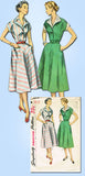 1950s Vintage Misses Day Dress Uncut 1953 Simplicity Sewing Pattern 4449 Size 14