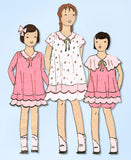 Simplicity 447: 1930s Uncut Girls Bloomer Dress Size 8 Vintage Sewing Pattern - Vintage4me2