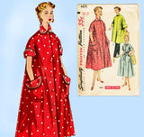 1950s Vintage Simplicity Sewing Pattern 4471 Uncut Misses Duster Robe Sz 34 Bust