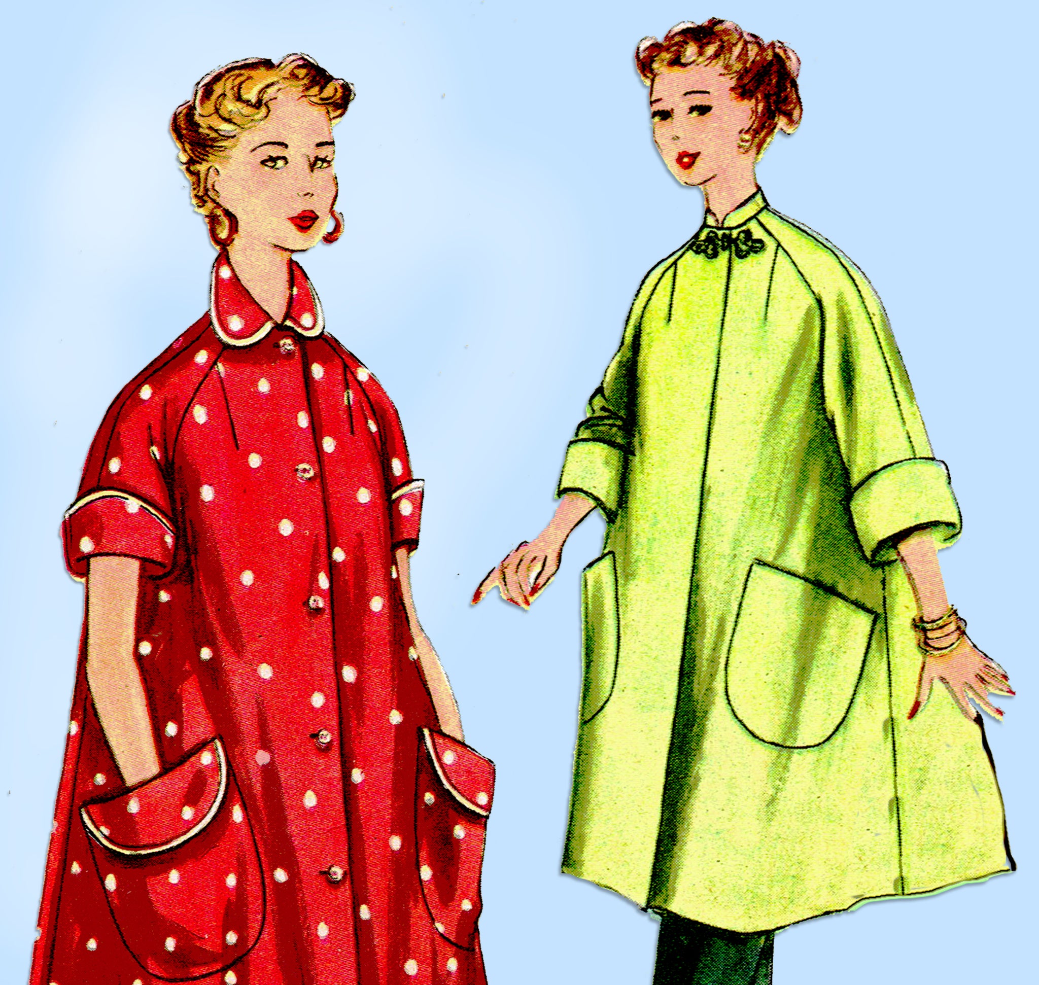 Duster Robe Pattern Free 1950s Vintage Simplicity Sewing Pattern 4471 Uncut Misses Duster 34 B ...