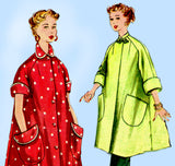 1950s Vintage Simplicity Sewing Pattern 4471 Uncut Misses Duster Robe Sz 34 Bust