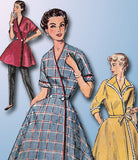 1950s Original Vintage Simplicity Pattern 4474 Misses House Coat or Dress Sz 30