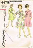 1960s Vintage Simplicity Sewing Pattern 4478 Uncut Misses Shirtwaist Dress 35B