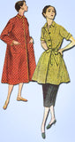 1950s Vintage Simplicity Sewing Pattern 4494 Easy Misses Robe or Duster Size 31B