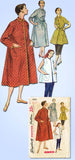1950s Vintage Simplicity Sewing Pattern 4494 Easy Misses Robe or Duster Size 31B