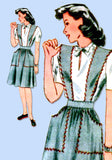 1940s Simplicity Sewing Pattern 4496 FF 12.5in Latexture Fashiondol Doll Clothes