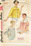 1950s Vintage Simplicity Sewing Pattern 4496 Misses Bedjacket Size 12 30 Bust