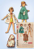 1950s Vintage Simplicity Sewing Pattern 4503 Easy Toddler Girls Beach Robe Sz 4
