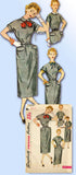 1950s Vintage Simplicity Sewing Pattern 4523 Easy Misses Day Dress Size 13 31 B