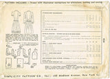 1940s Vintage Simplicity Sewing Pattern 4526 Simple WWII Misses Dress Size 32 B