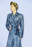 1940s Original Vintage Simplicity Pattern 4544 WWII Misses Housecoat Sz 30 Bust