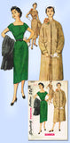 1950s Vintage Simplicity Sewing Pattern 4557 Uncut Misses Dress and Coat Size 14