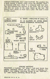 1940s Vintage Simplicity Pattern 4607 Baby Girls Pinafore Dress & Bonnet Sz 6 mos