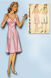 1940s Vintage Simplicity Sewing Pattern 4628 Simple Misses WWII Slip Sz 32 Bust