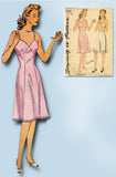 1940s Vintage Simplicity Sewing Pattern 4628 Simple Misses WWII Slip Sz 38 Bust