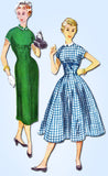 1950s Vintage Simplicity Sewing Pattern 4630 Uncut Misses Empire Dress Sz 14 32B
