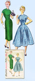 1950s Vintage Simplicity Sewing Pattern 4630 Uncut Misses Empire Dress Sz 14 32B
