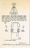 1950s Vintage Simplicity Sewing Pattern 4637 Uncut Misses Cocktail Dress Sz 11