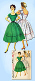 1950s Vintage Simplicity Sewing Pattern 4637 Uncut Misses Cocktail Dress Sz 11