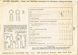 1950s Original Vintage Simplicity Sewing Pattern 4650 Misses Street Dress 32B