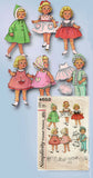 1960s Vintage Simplicity Sewing Pattern 4652 20inch Chatty Cathy Doll Clothes