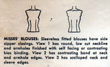 1950s Vintage Misses Blouse Set Uncut 1954 Simplicity Sewing Pattern 4656 Sz 12