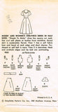 1950s Vintage Simplicity Sewing Pattern 4661 Easy Uncut Misses Sun Dress Sz 39B