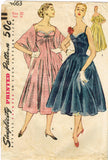 1950s Vintage Simplicity Sewing Pattern 4663 Misses Princess Dress or Gown 38 B
