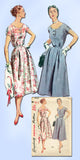 1950s Misses Simplicity Sewing Pattern 4668 Uncut Misses Street Dress Sz 18 36B