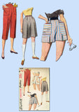 1950s Vintage Simplicity Sewing Pattern 4680 Uncut Misses Pedal Pushers Size 24W