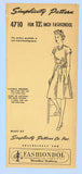 1940s Simplicity Sewing Pattern 4710 FF 12.5in Latexture Fashiondol Doll Clothes