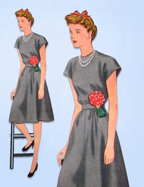 1940s Simplicity Sewing Pattern 4710 FF 12.5in Latexture Fashiondol Doll Clothes