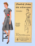 1940s Simplicity Sewing Pattern 4710 FF 12.5in Latexture Fashiondol Doll Clothes