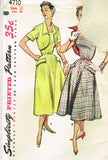 1950s Vintage Simplicity Sewing Pattern 4710 Uncut Misses Dress & Bolero Size 12
