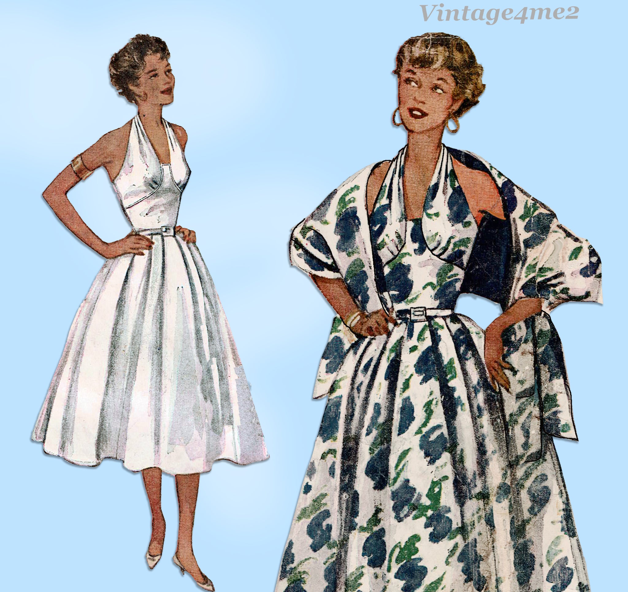 Vintage halter deals dress