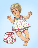 1960s Vintage Simplicity Sewing Pattern 4727 14 Inch Baby Doll Clothes Set -Vintage4me2