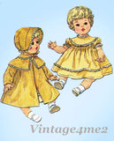1960s Vintage Simplicity Sewing Pattern 4727 18" Betsy Wetsy Baby Doll Clothes