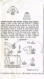 1950s Vintage Simplicity Sewing Pattern 4746 Uncut Womens Shorts & Blouse Sz 32B