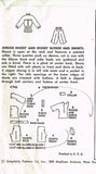 1950s Vintage Simplicity Sewing Pattern 4746 Uncut Misses Shorts & Blouse Sz 30B