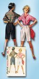 1950s Vintage Simplicity Sewing Pattern 4746 Uncut Misses Shorts & Blouse Sz 30B