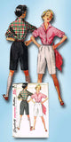 1950s Vintage Simplicity Sewing Pattern 4746 Uncut Misses Shorts and Blouse 31B