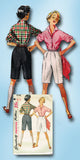 1950s Vintage Simplicity Sewing Pattern 4746 Uncut Womens Shorts & Blouse Sz 32B